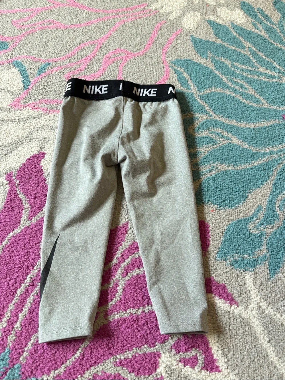 Nike Compression Leggings Toddler Girls 2T Black & Gray